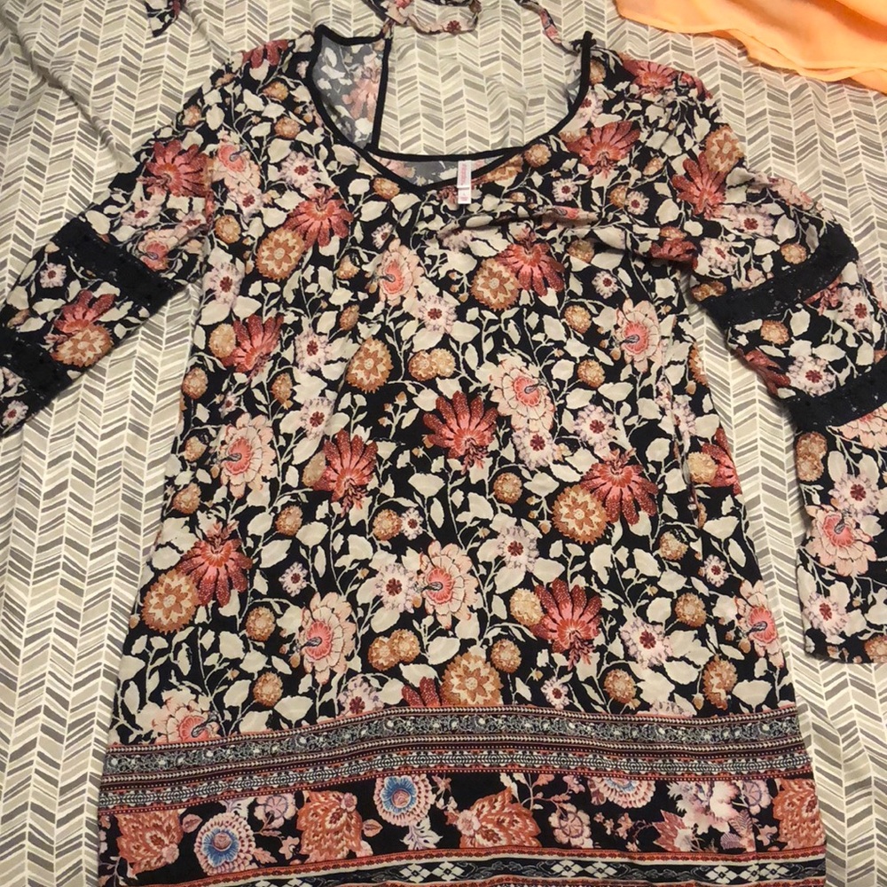 Flowy floral dress